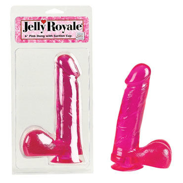 California Exotic Jelly Royale, розовый, Гелевый фаллоимитатор