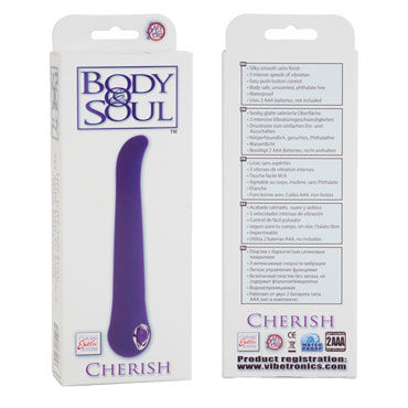 California Exotic Body & Soul Cherish, фиолетовый - Минивибратор для стимуляции точки G - купить в секс шопе