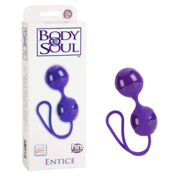California Exotic Body & Soul Entice, фиолетовые, Вагинальные шарики