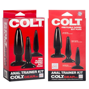 California Exotic Colt Anal Trainer Kit - Набор из трех анальных пробок - купить в секс шопе