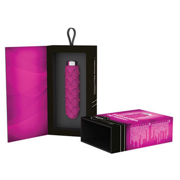 Jopen Key Charms Petite Massager Lace, розовый, Вибратор с рельефным рисунком и другие товары Jopen с фото