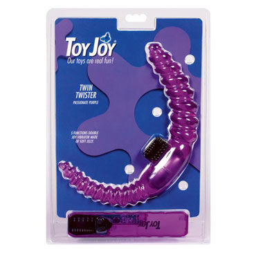 Toy Joy Twin Twister, фиолетовый, Двухсторонний вибратор