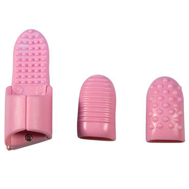 Toy Joy Fingerlicious Funset, розовая, Набор насадок на пальцы