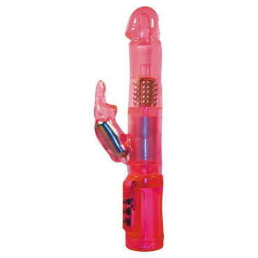 Toy Joy Mini Marvelous Rabbit, розовый, Многофункциональный вибратор