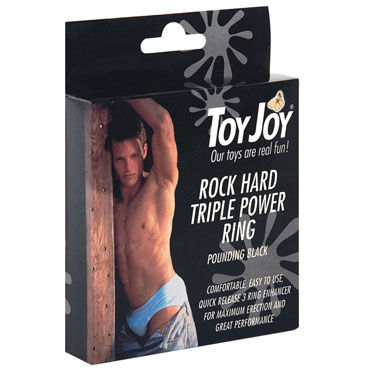 Toy Joy Rock Hard Trople Power Ring - фото, отзывы