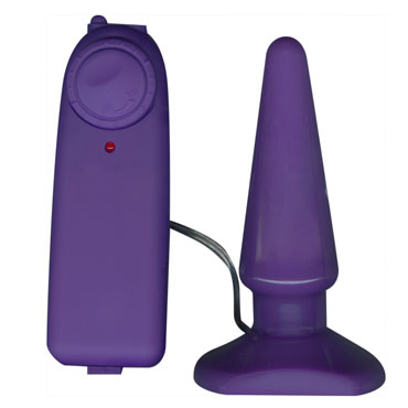 Toy Joy Funky Vibrating, фиолетовая, Анальная вибропробка