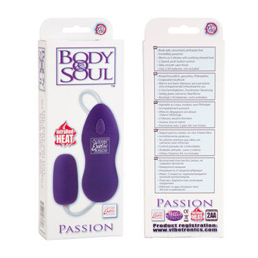California Exotic Body & Soul Passion, фиолетовое - Двухскоростное виброяйцо - купить в секс шопе