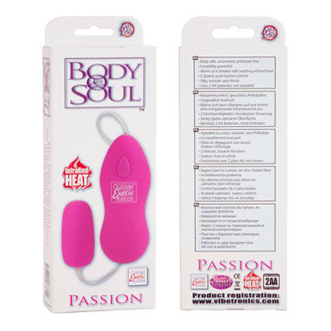 California Exotic Body & Soul Passion, розовое - Двухскоростное виброяйцо - купить в секс шопе