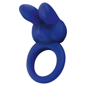 Toy Joy Eos The Rabbit C-Ring, синее, Эрекционное кольцо с клиторальным стимулятором