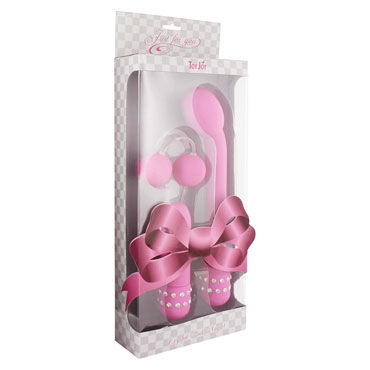 Toy Joy Crystal Playset, розовый, Набор женских секс-игрушек