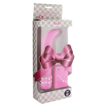 Toy Joy Crystal G-Spot Vibe, розовый, Массажер для стимуляции точки G