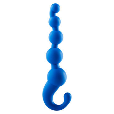 Taboom My Favorite Anal Chain, синяя, Анальная цепочка с удобной рукояткой