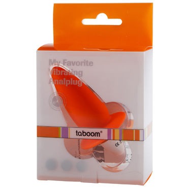 Taboom My Favorite Vibrating Analplug, оранжевый - фото, отзывы