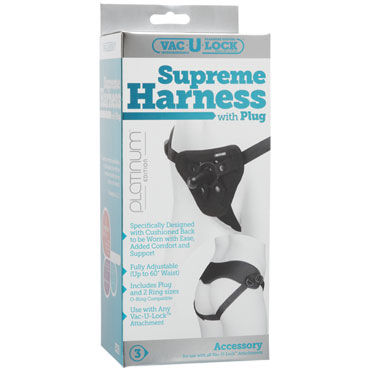 Doc Johnson Supreme Harness - Трусики со штырьком для насадки - купить в секс шопе
