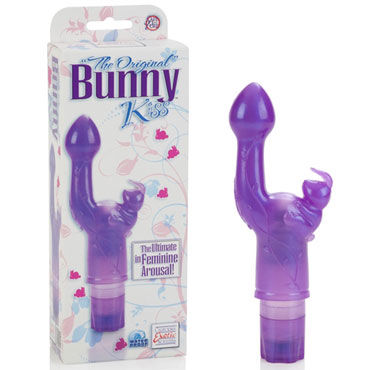 California Exotic The Original Bunny Kiss, фиолетовый, Вибратор с клиторальным стимулятором