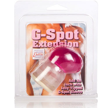 California Exotic G-Spot Extensions, розовая - Насадка на пенис для стимуляции точки G - купить в секс шопе