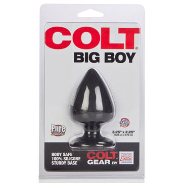 California Exotic Colt Big Boy, черная - Большая анальная пробка - купить в секс шопе
