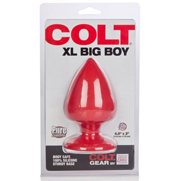 California Exotic Colt XL Big Boy, красная - Огромная анальная пробка - купить в секс шопе