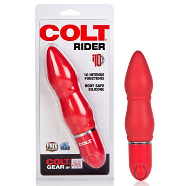 California Exotic Colt Rider, красный, Анальный вибратор, 10 функций