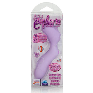 California Exotic Total Euphoria Mini Massager, фиолетовый - Минивибратор оригинальной формы - купить в секс шопе