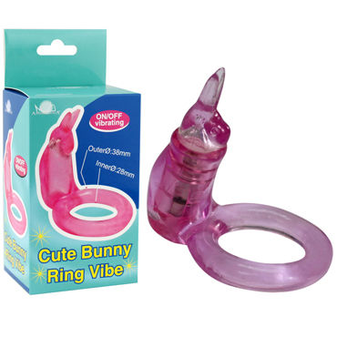 Howells Cute Bunny Ring Vibe, фиолетовый, Эрекционное виброкольцо на пенис