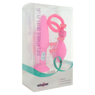 Seven Creations Inflatable Butt Plug, розовая - фото, отзывы