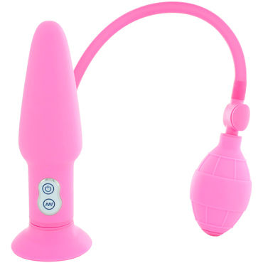 Seven Creations Inflatable Butt Plug, розовая, Мультискоростная расширяющаяся пробка