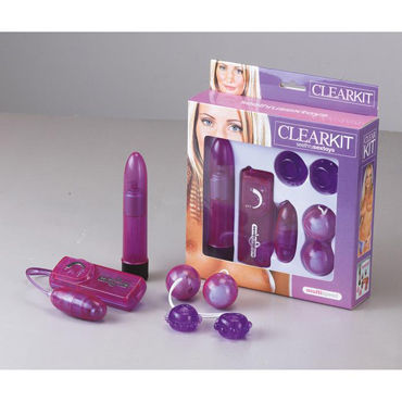 Seven Creations Clear Vibratorkit, фиолетовый, Набор секс-игрушек