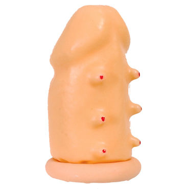 Seven Creations Extension Condom, Удлиняющая насадка с пупырышками