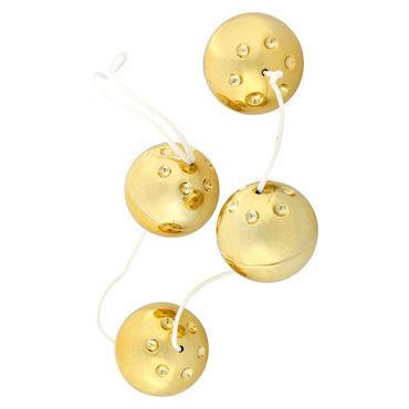 Seven Creations Gold Vibro Balls, Четыре золотых шарика