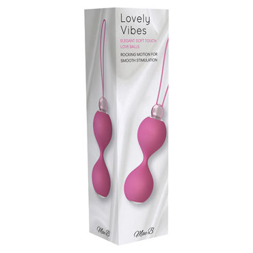 Mae B Lovely Vibes Love Balls, розовые - Вагинальные шарики с гладкой поверхностью - купить в секс шопе