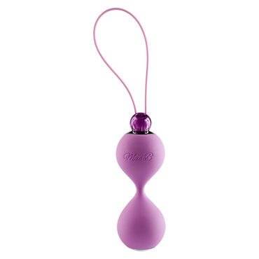 Mae B Lovely Vibes Love Balls, фиолетовые, Вагинальные шарики с гладкой поверхностью