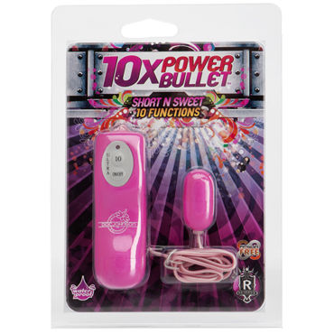 Doc Johnson 10X Power Short n Sweet, розовое - Виброяйцо, 10 функций - купить в секс шопе