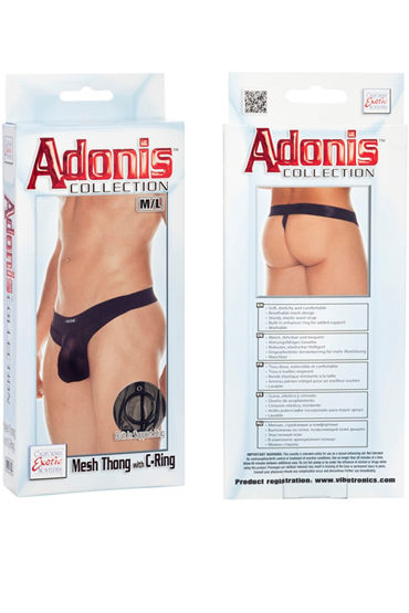 California Exotic Adonis Mesh Thong with C-Ring - фото, отзывы
