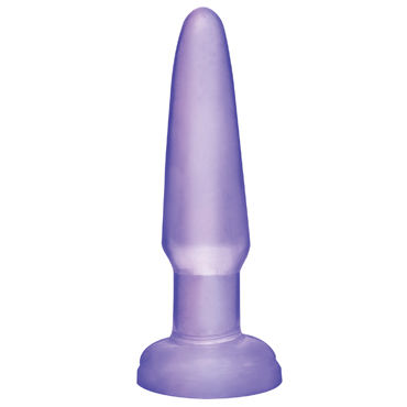 Pipedream Basix Rubber Works Beginners Butt Plug, фиолетовая, Анальная пробка небольшого размера