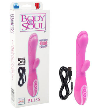 California Exotic Body & Soul Bliss, розовый, Вибратор с USB-зарядкой
