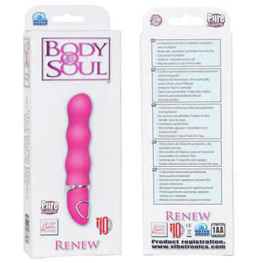 California Exotic Body & Soul Renew, розовый - Рельефный вибратор - купить в секс шопе