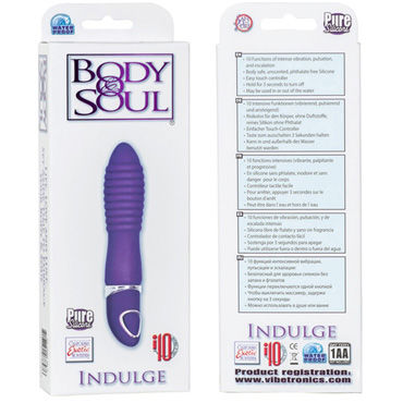 California Exotic Body & Soul Indulge, фиолетовый - Рельефный вибратор - купить в секс шопе