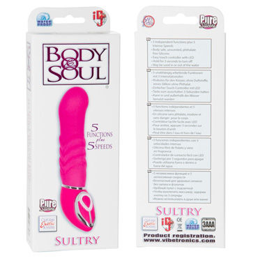 California Exotic Body & Soul Sultry, розовый - Рельефный вибратор - купить в секс шопе