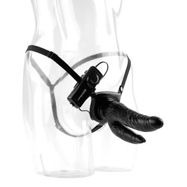 Pipedream Vibrating Dual Penetrator, Анально-вагинальный страпон и другие товары Pipedream с фото