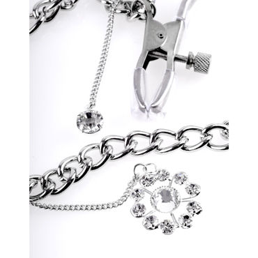 Pipedream Crystal Nipple Clamps - фото, отзывы