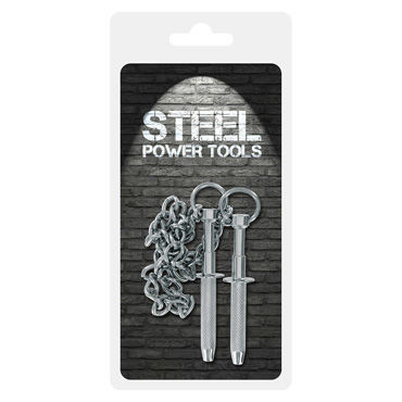 Steel Power Tools Nipple Grabbers - Металлические стимуляторы для сосков - купить в секс шопе