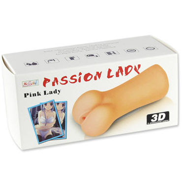 Baile Pink Lady 3D, 14,5 см - Реалистичный мастурбатор-вагина - купить в секс шопе