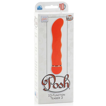 California Exotic Posh Teaser 3, оранжевый - Эргономичный массажер с изгибом - купить в секс шопе