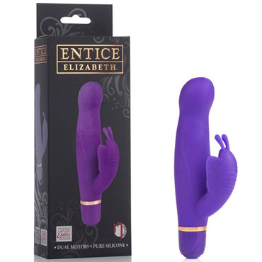 California Exotic Entince Elizabeth, фиолетовый, Мини-вибратор с клиторальной бабочкой