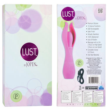 Jopen Lust L5, розовый - Вибромассажер оригинальной формы - купить в секс шопе