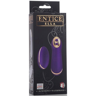 California Exotic Entince Ella, фиолетовый - Стильное виброяйцо с пультом управления - купить в секс шопе