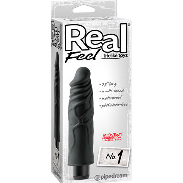 Pipedream Real Feel Lifelike Toys № 1, черный, Реалистичный мультискоростной вибратор