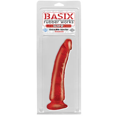 Pipedream Basix Rubber Works 18 см, красный - фото, отзывы