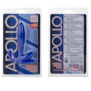 California Exotic Apollo Universal Prostate Probes, синяя - Стимулятор простаты - купить в секс шопе